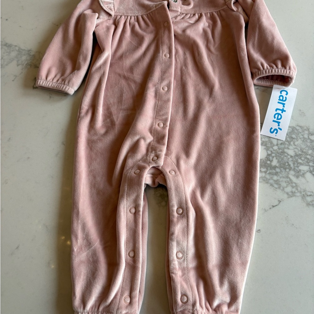 Carter's Soft Pink Footed One Piece